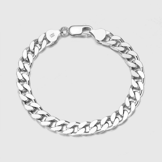 CUBAN LINK BRACELET 5mm (SILVER) - Zesty Craft