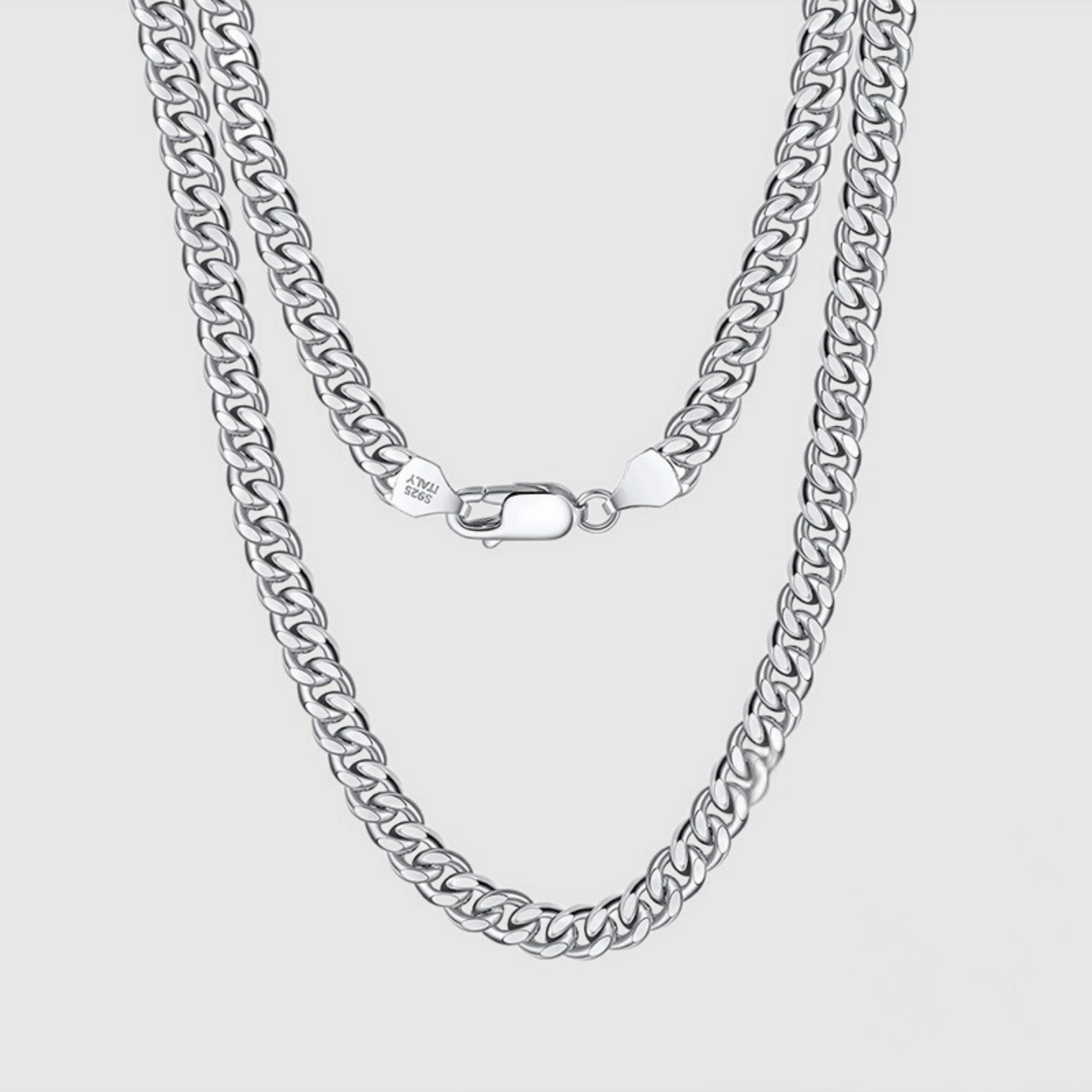 CUBAN LINK CHAIN 7mm (SILVER) - Zesty Craft