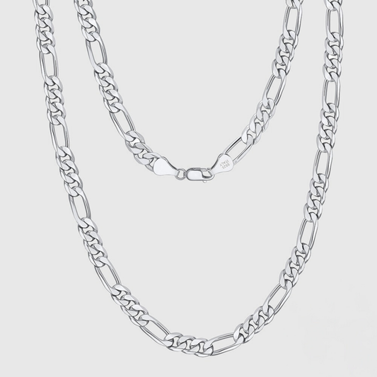 FIGARO CHAIN 5mm (SILVER) - Zesty Craft